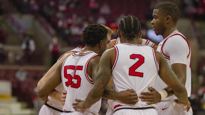 19. Ohio State Team Huddle